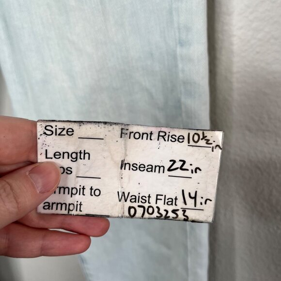 Onitsuka Tiger X Andrea Pompilio  Light Wash Cropped Jeans Size Small - Picture 15 of 15